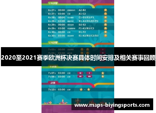 2020至2021赛季欧洲杯决赛具体时间安排及相关赛事回顾