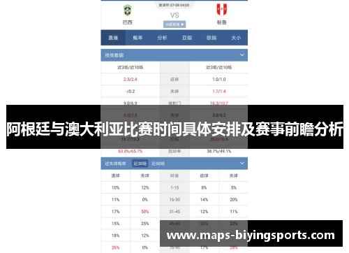 阿根廷与澳大利亚比赛时间具体安排及赛事前瞻分析 阿根廷与澳大利亚比赛时间具体安排及赛事前瞻分析